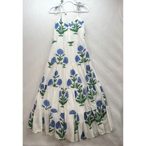 Beau and Ro Tiered Floral Maxi Dress Sz XS Festival Garden Party